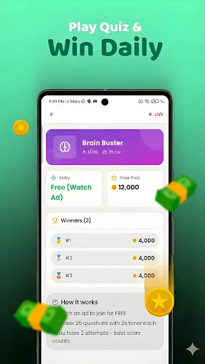 Скриншот 1 — Redeem code app - Quiz & Earn