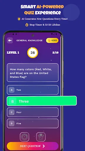 Скриншот 3 — QuizNova: AI Quiz & Trivia