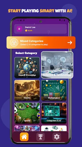 Скриншот 7 — QuizNova: AI Quiz & Trivia