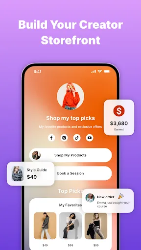 Скриншот 1 — Linkfly - Сделать Linktree