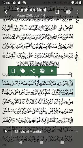 Скриншот 4 — Quran - Naskh (Indopak Quran)