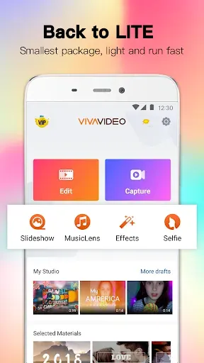 Скриншот 1 — VivaVideo Lite:Slideshow Maker
