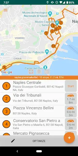 Скриншот 1 — PlaceMaker Route Planner