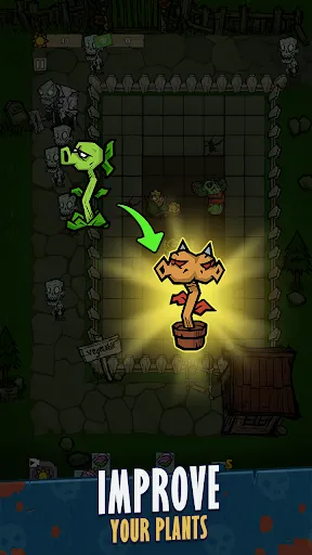 Скриншот 2 — Plant Bounce: Zombie Defense