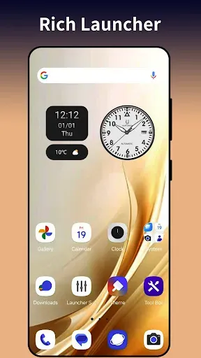 Скриншот 1 — Rich Launcher for Android 16
