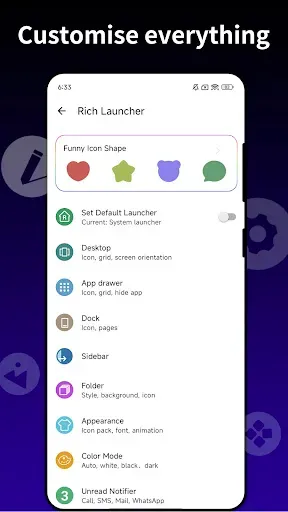 Скриншот 7 — Rich Launcher for Android 16
