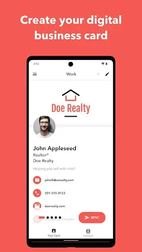 Скриншот 1 — Blinq: Digital Business Card