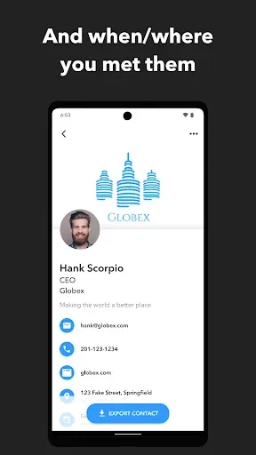 Скриншот 5 — Blinq: Digital Business Card