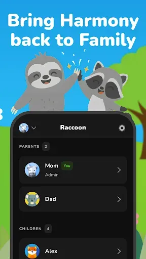 Скриншот 3 — Raccoon Kids: Make Chores Fun