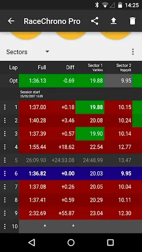 Скриншот 3 — RaceChrono Pro