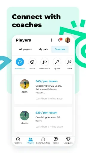 Скриншот 4 — RacketPal: Find Nearby Players
