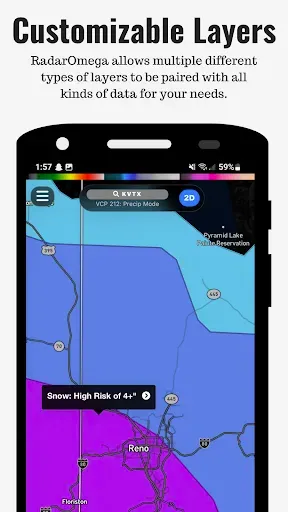 Скриншот 5 — RadarOmega: Doppler Radar App