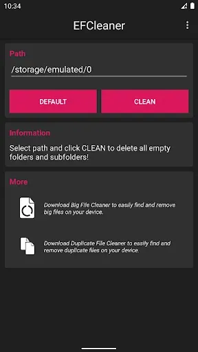 Скриншот 3 — Empty Folder Cleaner