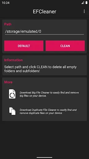 Скриншот 7 — Empty Folder Cleaner
