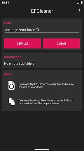 Скриншот 8 — Empty Folder Cleaner