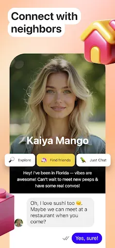 Скриншот 4 — Kiki: Local Chat & People Near