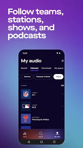 Скриншот 5 — Audacy: Radio & Sports Talk