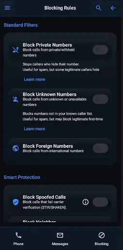 Скриншот 3 — Block Guard Блокировка вызовов