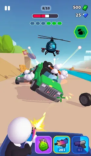 Скриншот 6 — Rage Road - Car Shooting Game
