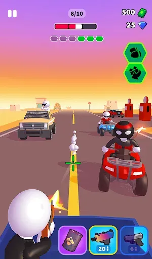 Скриншот 7 — Rage Road - Car Shooting Game