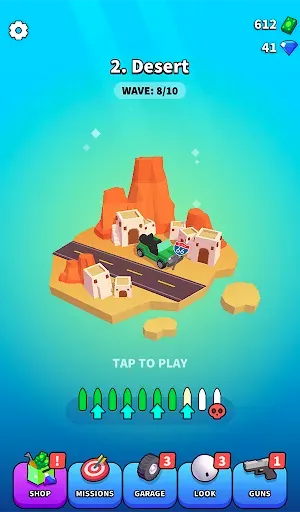 Скриншот 8 — Rage Road - Car Shooting Game