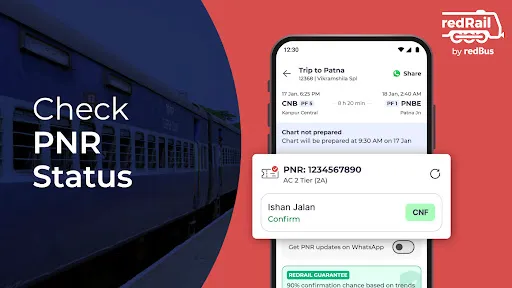 Скриншот 3 — Train Ticket Booking, Status