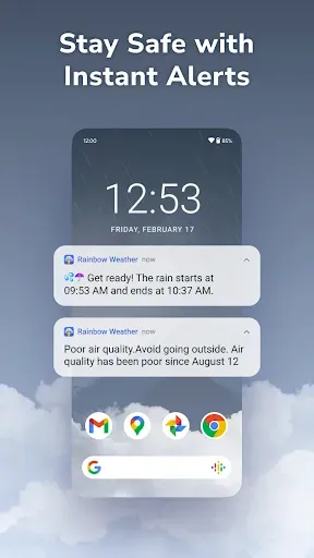 Скриншот 4 — Rainbow Weather: Storm Radar