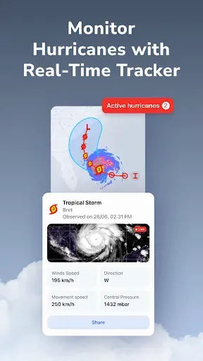 Скриншот 5 — Rainbow Weather: Storm Radar