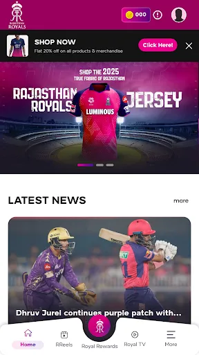 Скриншот 2 — Rajasthan Royals Official App