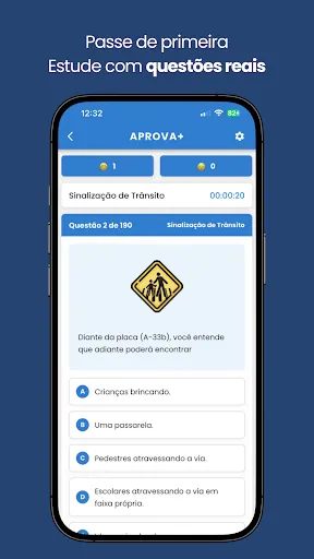 Скриншот 2 — Aprova+ Prova de Habilitação