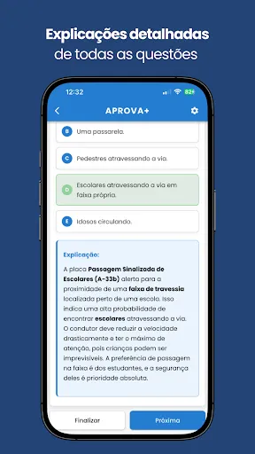Скриншот 3 — Aprova+ Prova de Habilitação