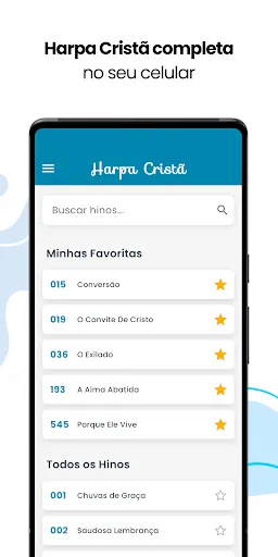Скриншот 1 — Harpa Cristã Áudio e Playback