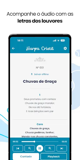 Скриншот 2 — Harpa Cristã Áudio e Playback