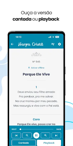 Скриншот 3 — Harpa Cristã Áudio e Playback