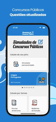 Скриншот 1 — Simulado de Concursos Públicos