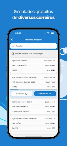 Скриншот 2 — Simulado de Concursos Públicos