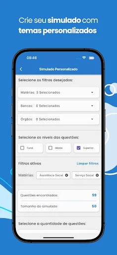 Скриншот 4 — Simulado de Concursos Públicos
