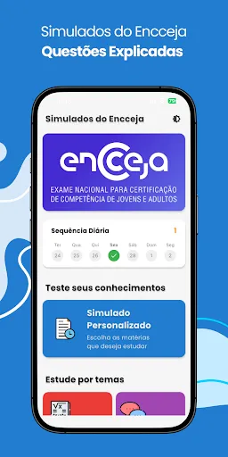Скриншот 1 — Simulados do Encceja 2026