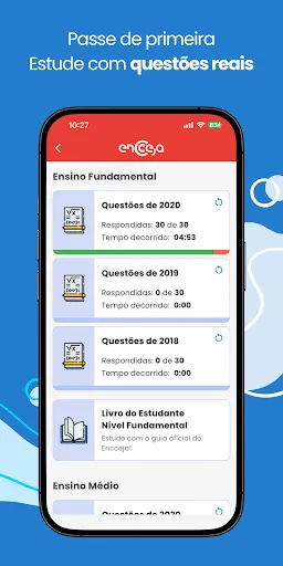 Скриншот 2 — Simulados do Encceja 2026