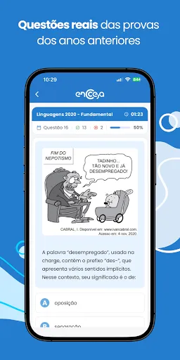 Скриншот 4 — Simulados do Encceja 2026