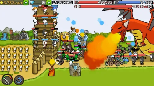 Скриншот 3 — Grow Castle - Tower Defense