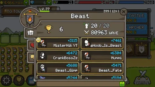 Скриншот 4 — Grow Castle - Tower Defense