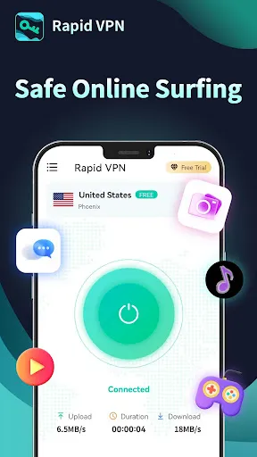 Скриншот 2 — Rapid VPN - Безопасный прокси