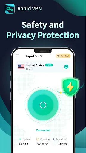 Скриншот 3 — Rapid VPN - Безопасный прокси