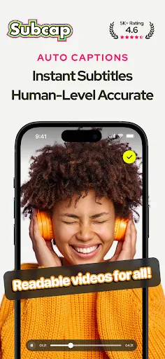 Скриншот 1 — Captions for Videos - SUBCAP