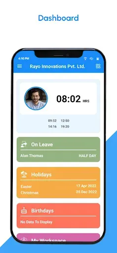 Скриншот 1 — Attendance App