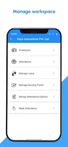Скриншот 2 — Attendance App