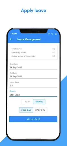 Скриншот 5 — Attendance App