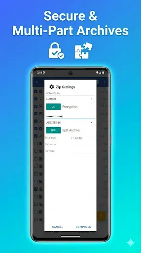 Скриншот 3 — Easy UnRAR ZIP, 7Z, TAR, GZ