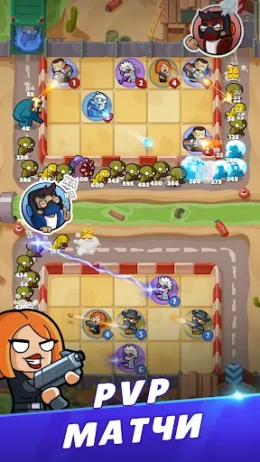 Скриншот 3 — Merge Mercs: Tower Defense TD